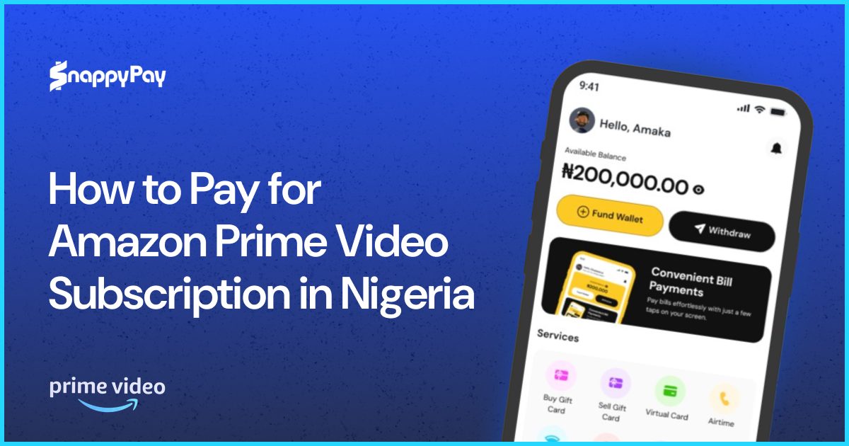 How to Pay for Amazon Prime Video Subscription in Nigeria (2026 Guide)