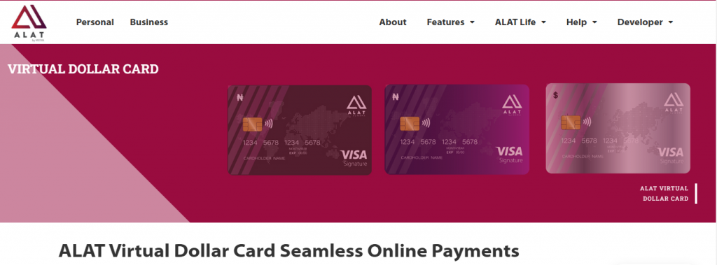 Alat by Wema Virtual Dollar Card